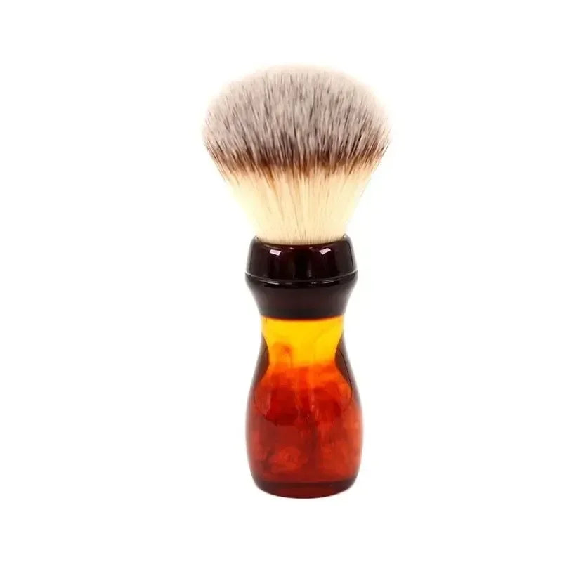 YAQI 22mm Cola Color Synthetic Shaving Brush – Men's Wet Shave Synthetic Shaving Brush Zpaxo