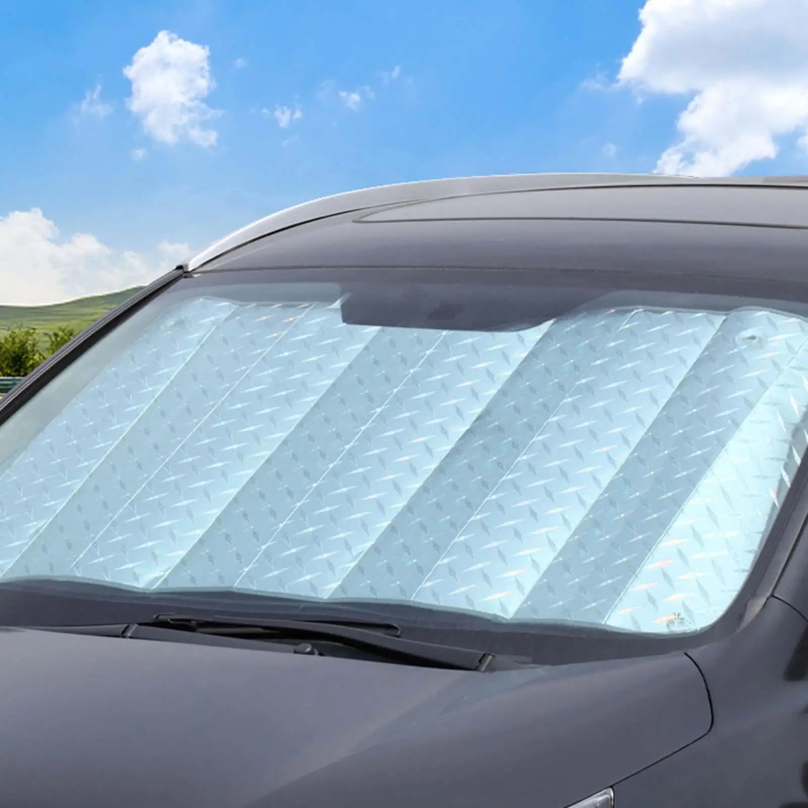 Front Window Sunshades Car Sunshade UV Protection Foldable Automotive