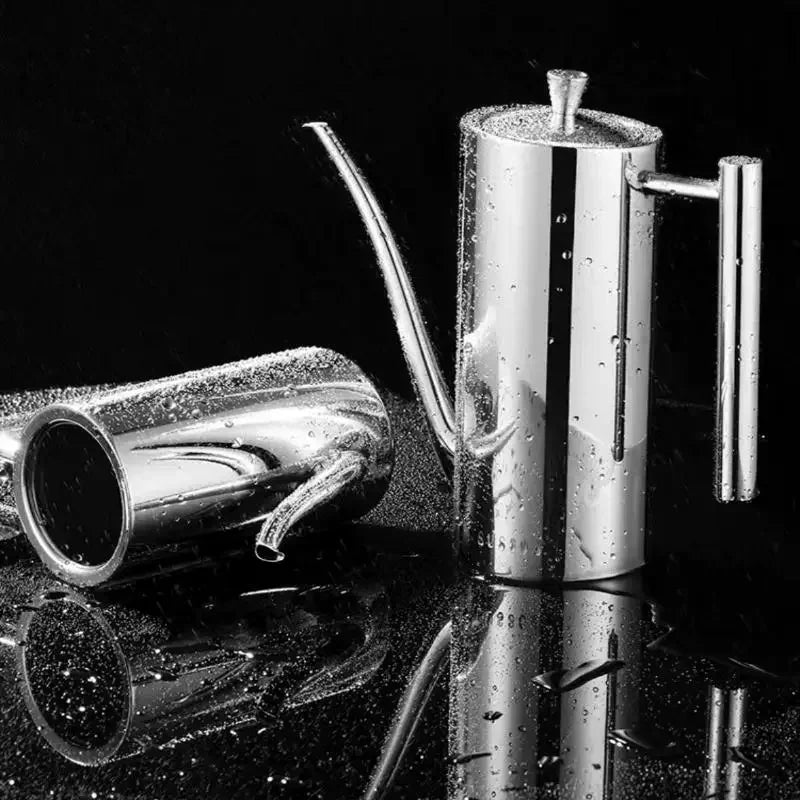 304 Stainless Steel Oil Pot Kitchen Oil Tank Sauce Vinegar Drip-Proof Dust-Proof Oil Storage Container To Store Kitchen Tools Zpaxo