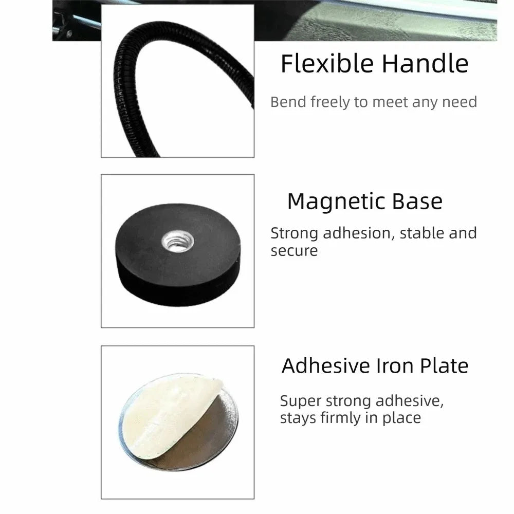 Bending Design Magnetic Phone Umbrella 360 Rotation Non-slip Cell Sun Zpaxo