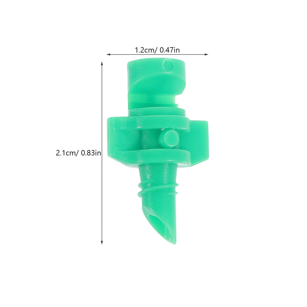100Pcs Plastic Irrigation Atomizer Spray Nozzle 180 Degree Rotatable Fogging Head for Lawn Garden Park Farm Flower Crop Care Zpaxo