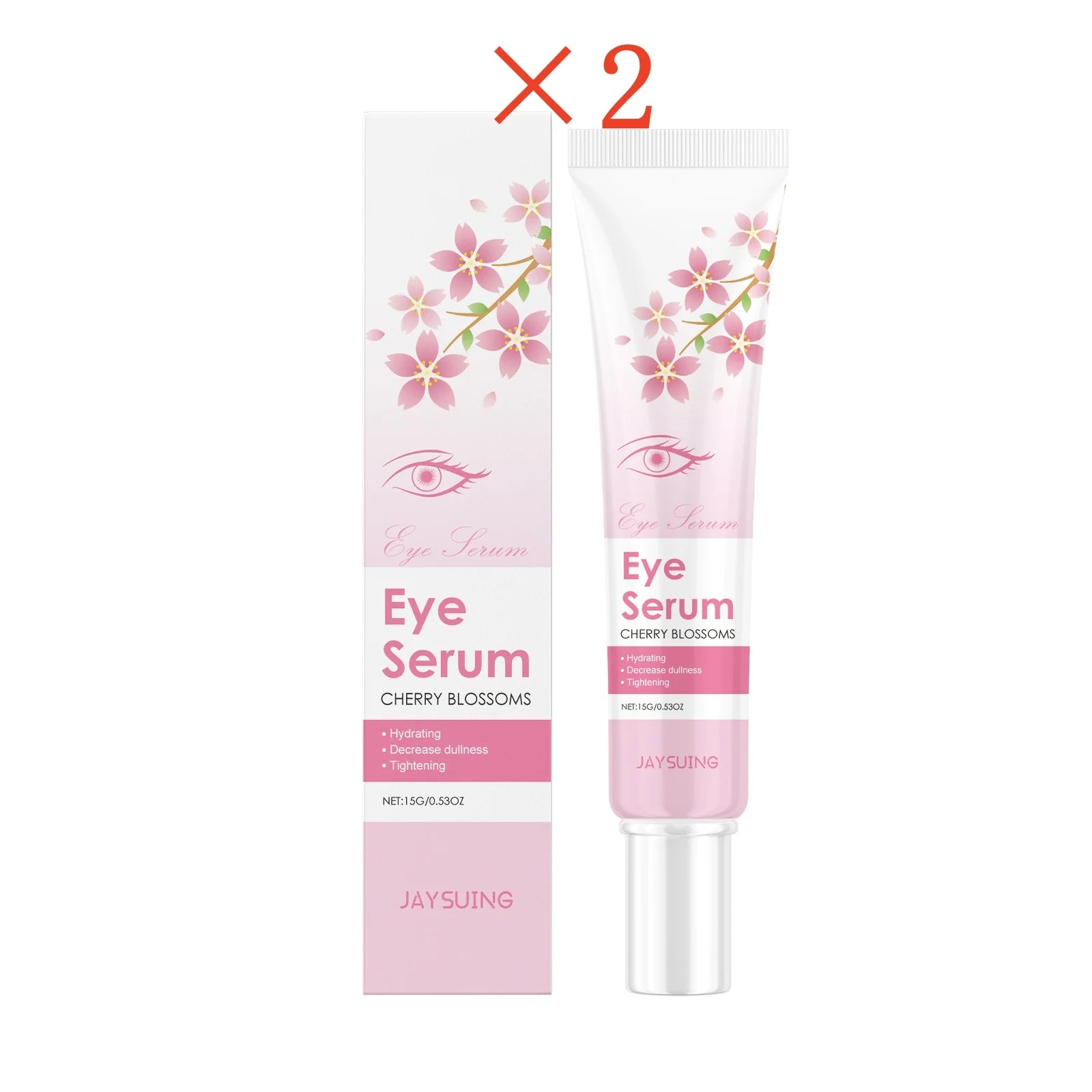JAYSUING Sakura Eye Serum – Dark Circles & Wrinkle Cream Eye Serum Cream Zpaxo 30g Boxed