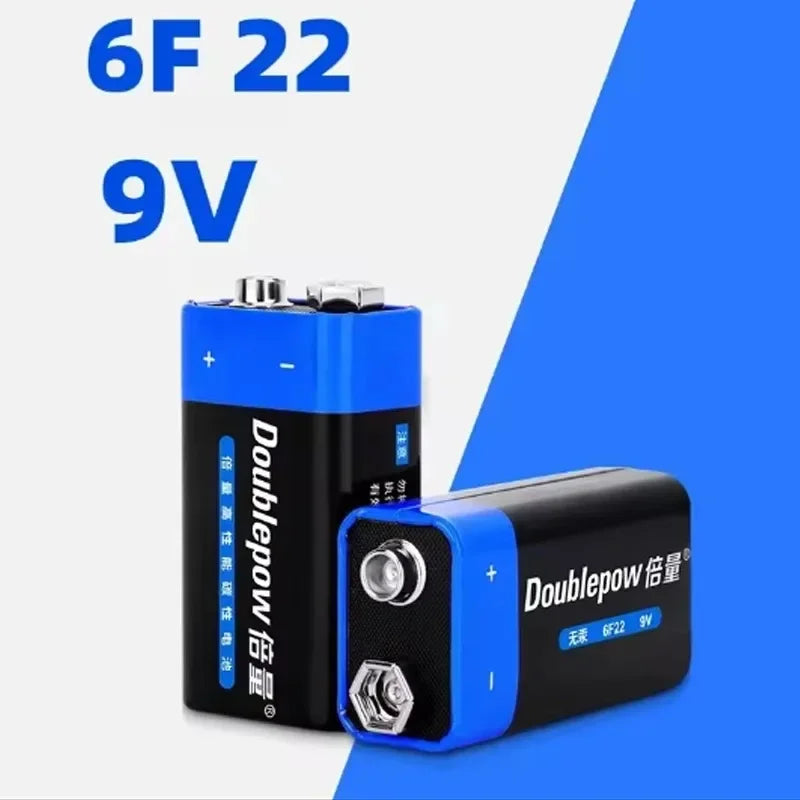 Brand New Original 1-10PCS 9V 6F22 Disposable Battery 9V6F22 Square Cell Multimeter Alarm Microphone Carbon 9Volt Dry Batteries Zpaxo