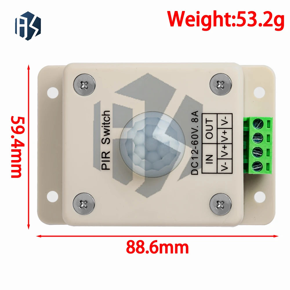 Infrared Motion Sensor LED Module 12-24V DC Adjustable Delay Smart Zpaxo