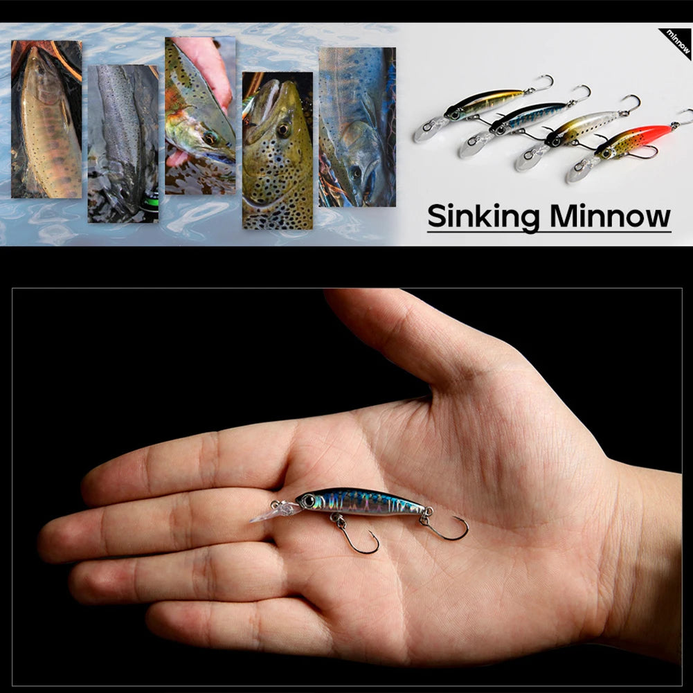 Sinking Crankbait Longtongue Plate Artificial Hard Bait Wobblers