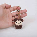 Handmade Chinese Zodiac Keychain Knitting Custom Design Monkey Zpaxo Monkey
