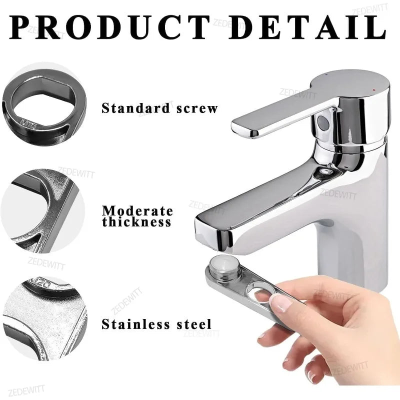 2-in-1 Faucet Aerator Wrench & Bubbler Tool for Plumbing