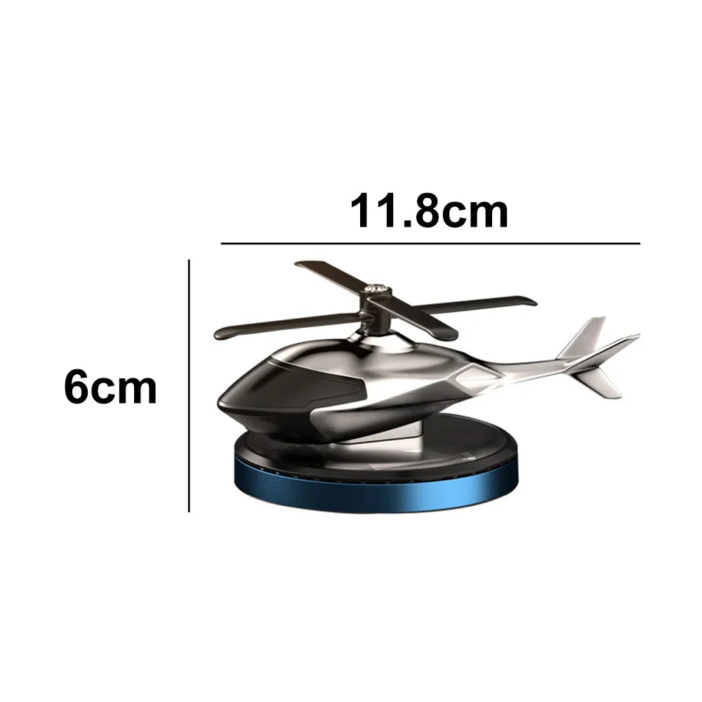 Solar Car Air Freshener Perfume Helicopter Decor Interior Decor Solar Car Rotating Aromatherapy Perfume Accessories Zpaxo