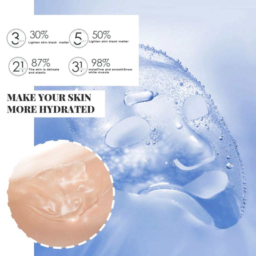 20Pcs Collagen Firming Mask Moisturizing Anti-Aging Hydrating Wash-Free Sleeping Facial Masks Nourishing Smooth Skin Care Zpaxo