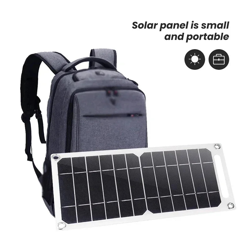 35W Sunpower Portable Solar Panel 5V Plate WithUSB Safe Stabilize