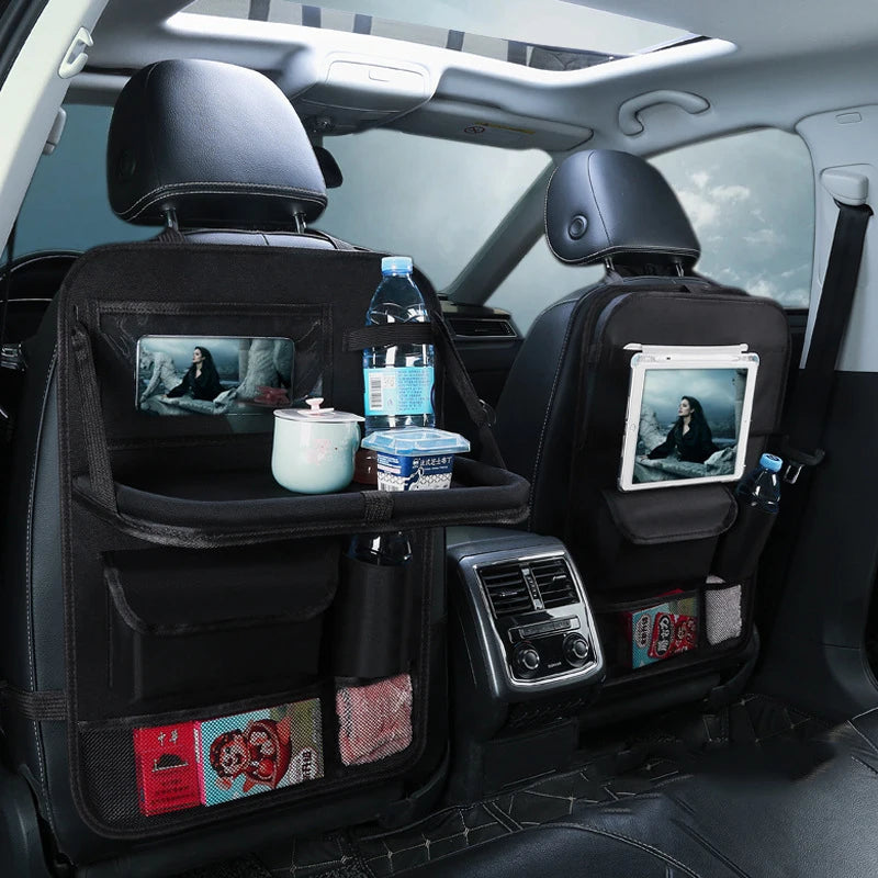 Car Backseat Organizer Tablet Holder Storage Foldable Table Tray Seat Zpaxo 2pc black China Mainland