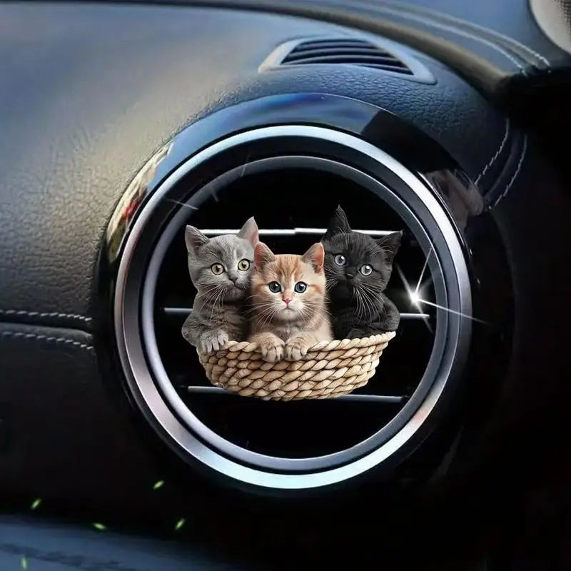 Car Air Vent Clip Aroma Diffuser – Cute Acrylic Animal Design