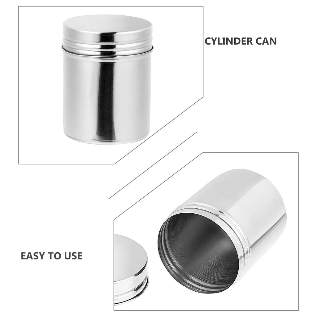 Stainless Steel Storage Can Heavy Duty Smooth Interior Drawn Finish