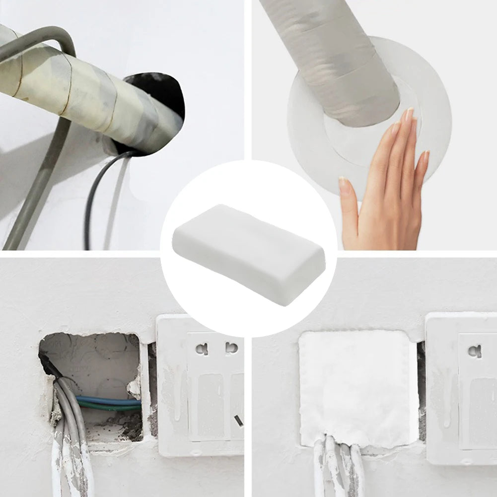 1-5pcs Waterproof Sealant Mastic Quick Mending Mud Duct Seal Repair Clay Fillers for Wall Hole Air Conditioning Hole Putty Mud Zpaxo