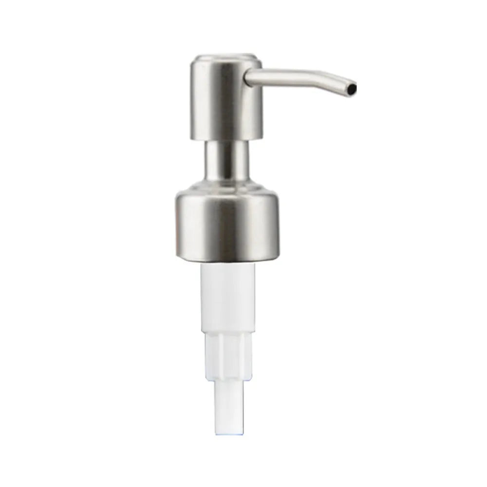 Fashion Stainless Steel Soap Pump Head Reusable Replaceable Shampoo Zpaxo D