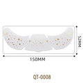 6pcs Hot Stamping Freckles Patches Metallic Radiation Glitter Golden Silver Fake Freckles Temporary Tattoo Stickers Face Makeup Zpaxo 08Gold-6 Sheets