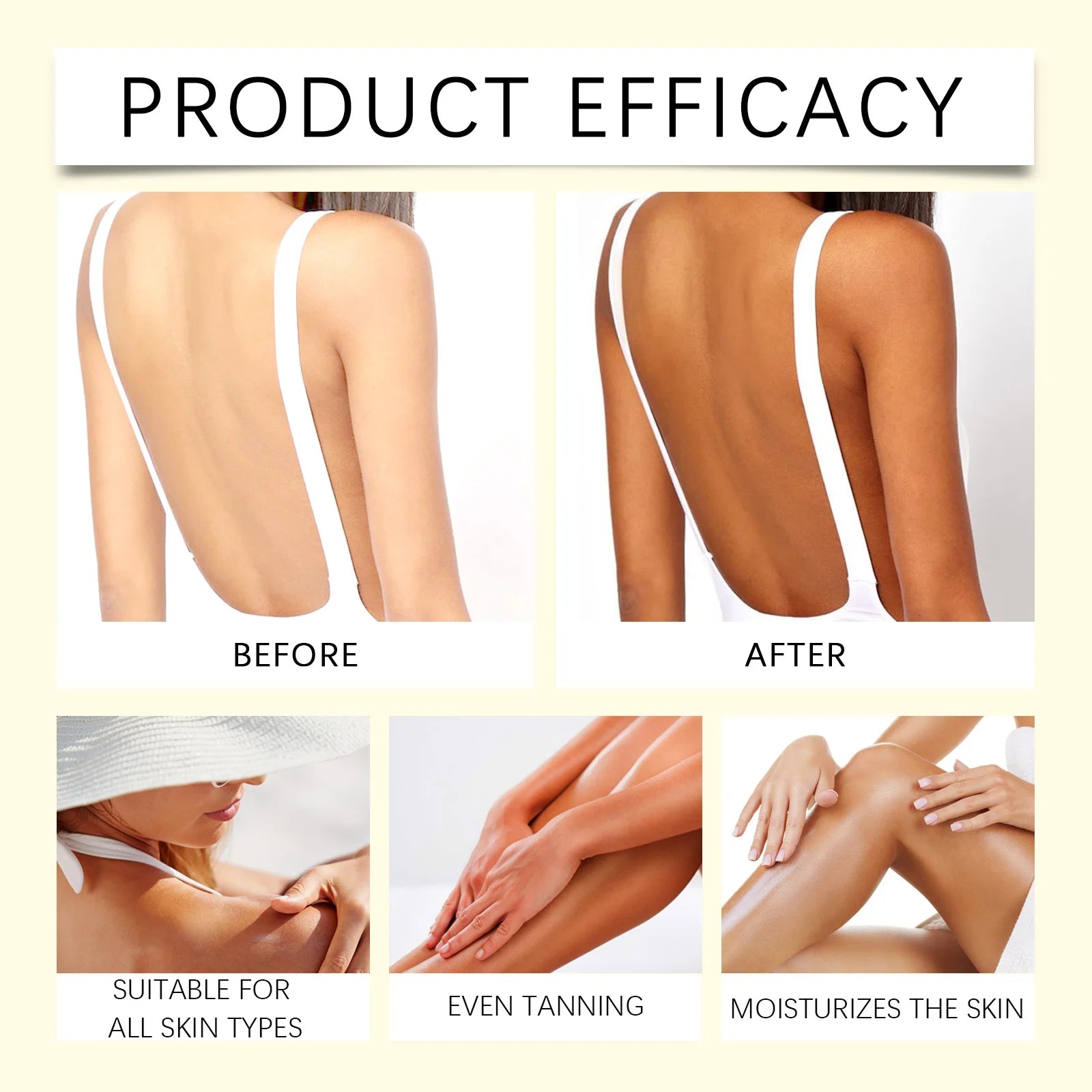 Nourishing Body Lotion Self Tanner Natural Glow Hydrating Sun Kissed Fast Drying Streak Free Long Lasting Moisturizing 50ml DHA Zpaxo