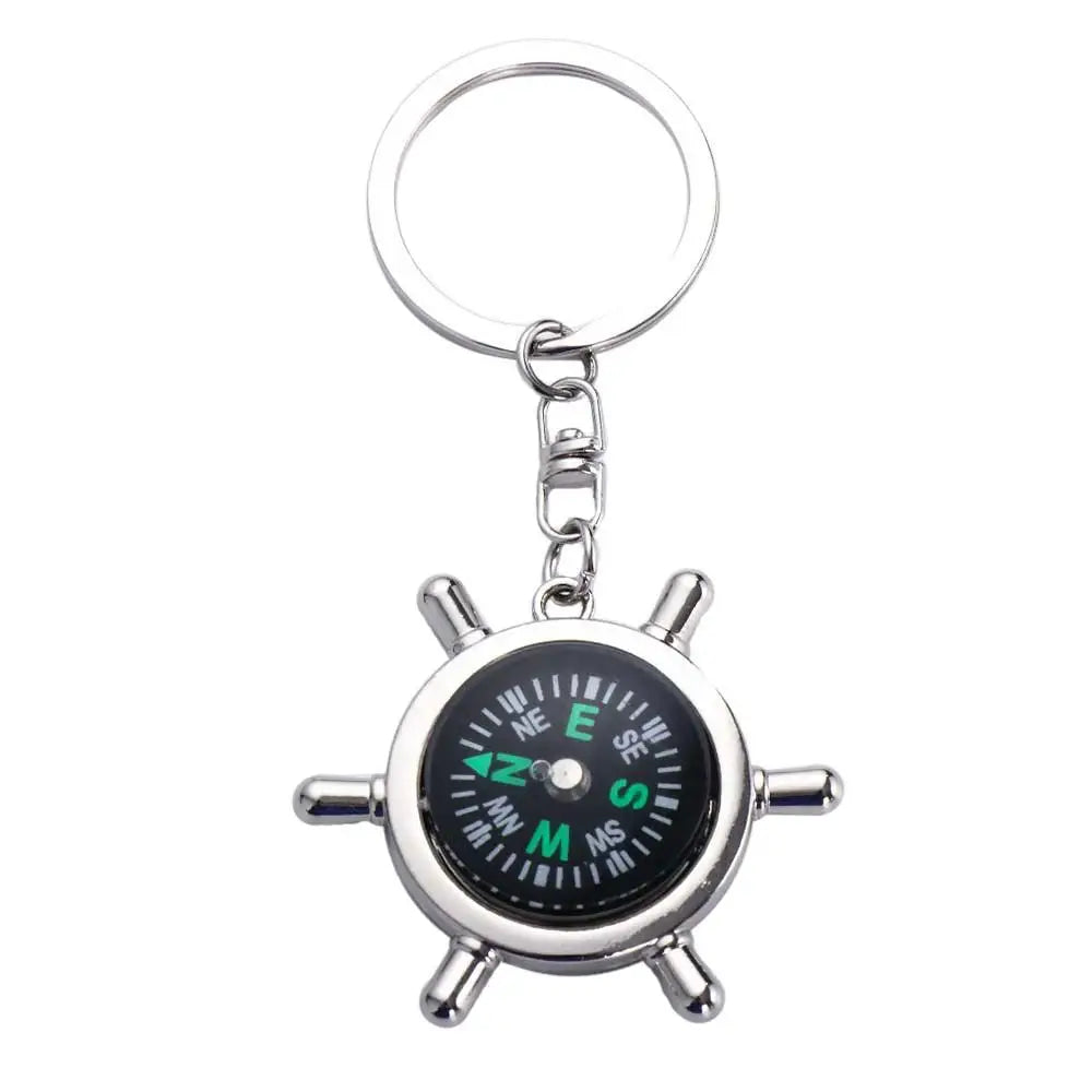 Hiking Navigator Accessories Carabiner Keyring Outdoor Key Chain Keychain Mini Compass Emergency Wild Compass Pocket Compass Zpaxo 01