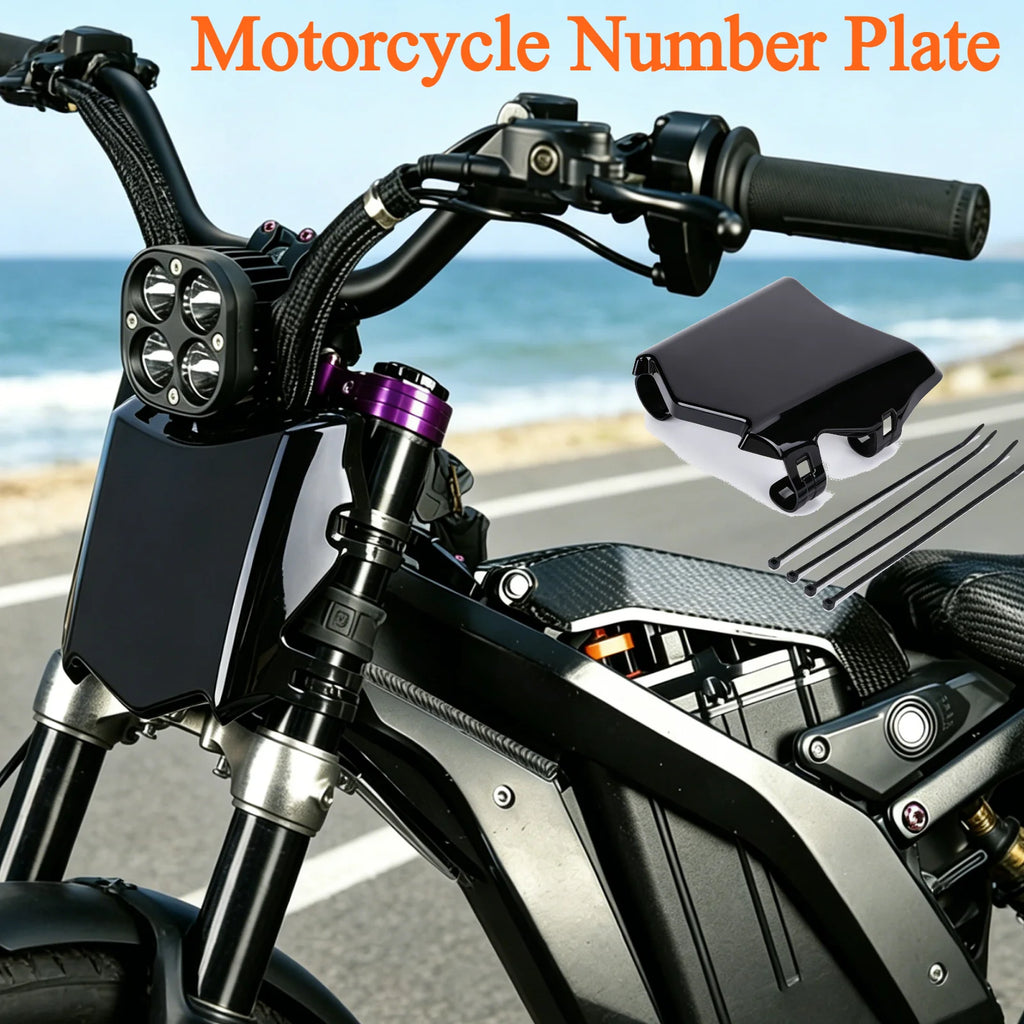Number Plate For SurRon Light Bee Motorcycle Accessories Front License Plate For Talaria Sting/ Ridstar Q20 Electric Dirt E-Bike Zpaxo