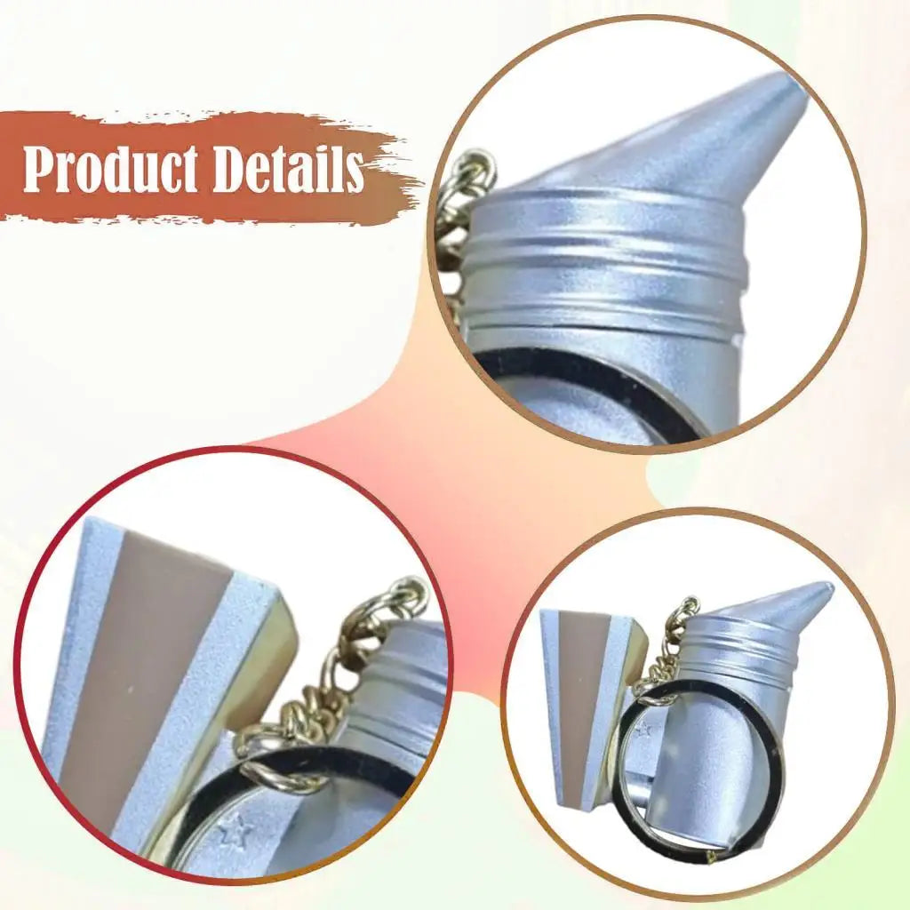 Beekeeping Smoke Keychain Silver Durable Bee Hive Tool LED Light Beekeeping Accessories for Starter Supplies Zpaxo