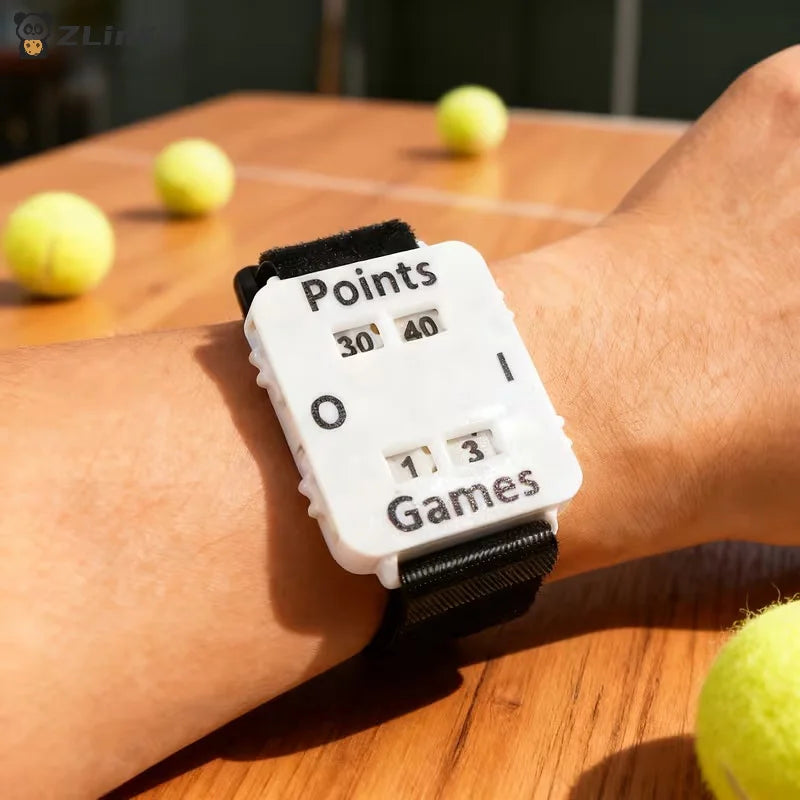 ▶1Pcs Portable Cricket/Tennis/Padel Scorer Wristband Instant Score Tracker No Memory Loss Suitable For Referees, Players Zpaxo