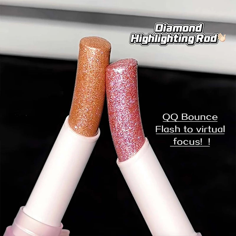 8 Colors Pearlescent Jelly Eyeshadow Stick Shimmer Brightening Highlighter Shadow Stick Waterproof Lasting Eyeshadow Makeup Zpaxo