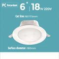 LED Emergency Recessed Downlight – Motion Sensor & Battery Backup