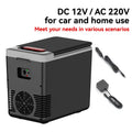 220V Home Refrigerator 12V Car Refrigerator Outdoor Freezer Heater 10L Mini Auto Cooler & Warmer Electric Fridge Portable Icebox Zpaxo 101803-EU EU