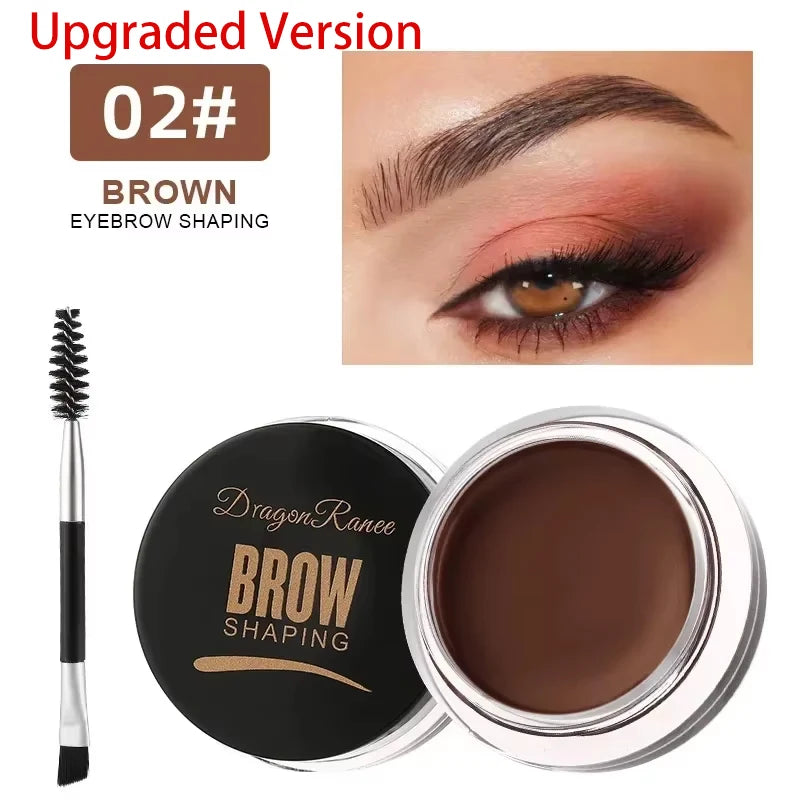 Matte Eyeliner Eyebrow Cream Gel Waterproof Long Lasting Contouring Zpaxo 02-Upgraded Version