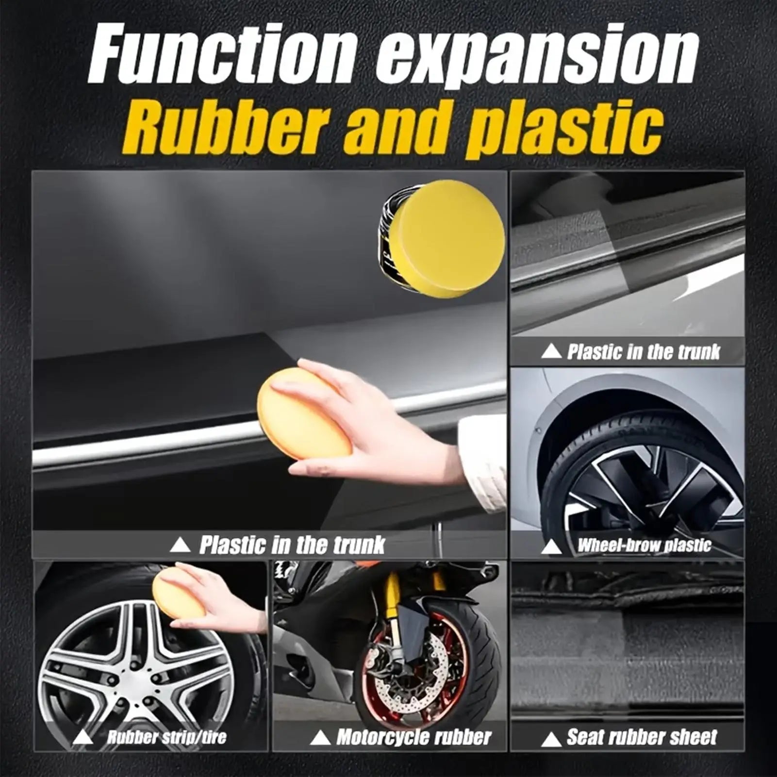 Car Tire Wax Gloss Repair Agent Crack-resistant Wheel Restorer
