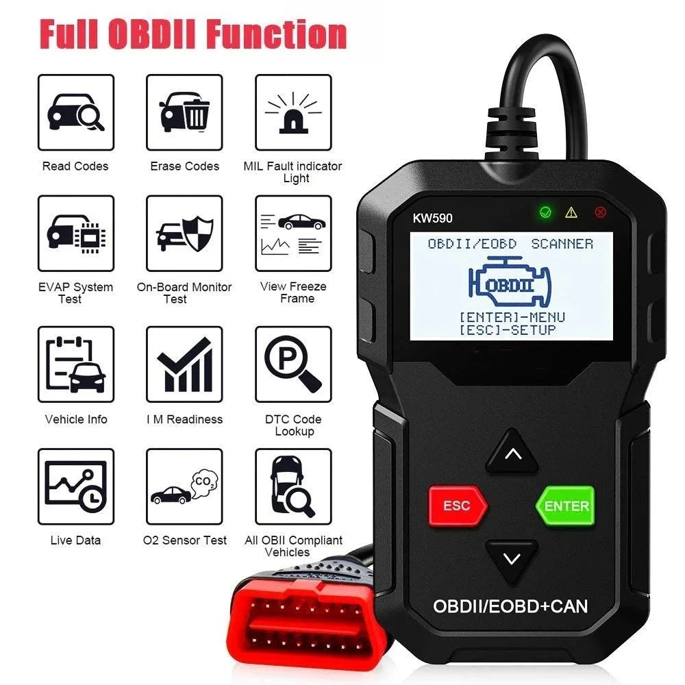 Universal Car Fault Diagnosis Instrument OBD 2 Accurate Car Fault Code Reader Read and Erase Fault Code Efficient Zpaxo