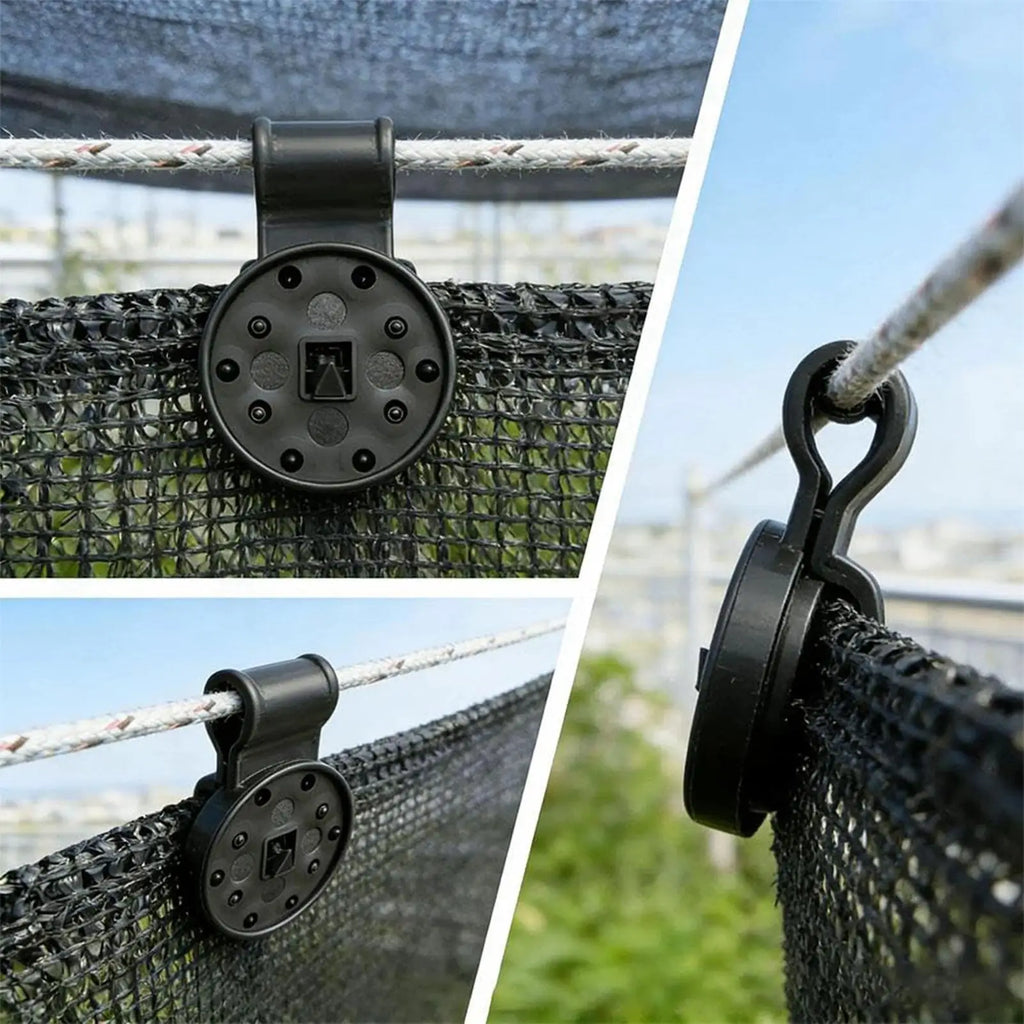 Garden Tarp Clips 100 Pieces Thicken UV Resistant Awning Clamp Grip Tarp Clips For Gardening Greenhouse Orchard Backyard Porch Zpaxo