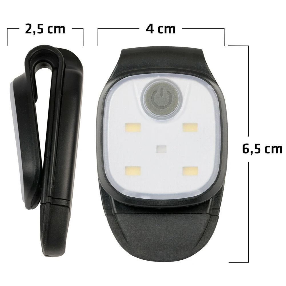 LED Clip Lamp 4 Lighting Modes Running Light Safety Warning Jogging