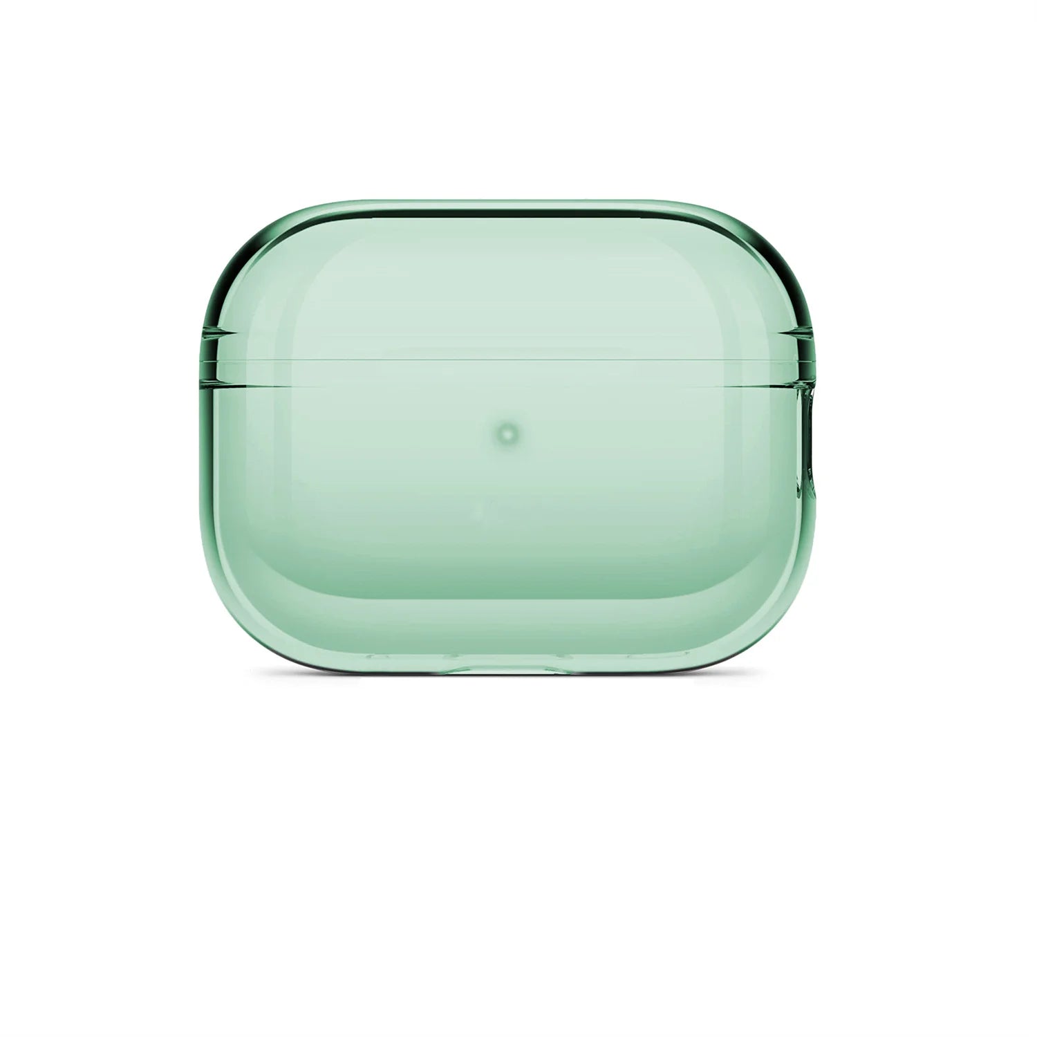 Soft TPU Earphone Case Lanyard Strap Airpods 2 Transparent Shockproof Zpaxo Green case