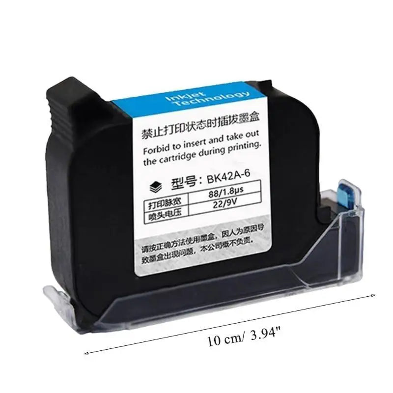 652F 12.7mm Inkjet Cartridge BK42A-6 42ml Black Cartridge with Quick Drying 600DPI for No Encrypted Inkjet Printers Zpaxo