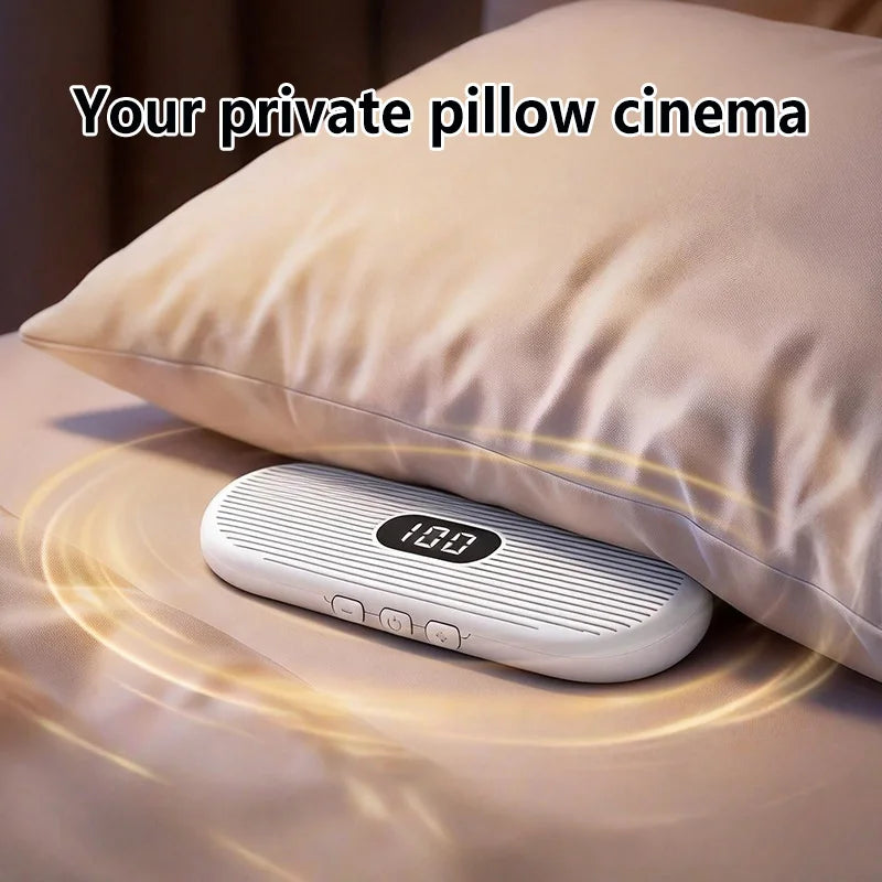 Under Pillow Bone Conduction Bluetooth Speaker White Noise Sleep Aid Soundbar LED Display TF MP3 Music Player Timed Shutdown Zpaxo