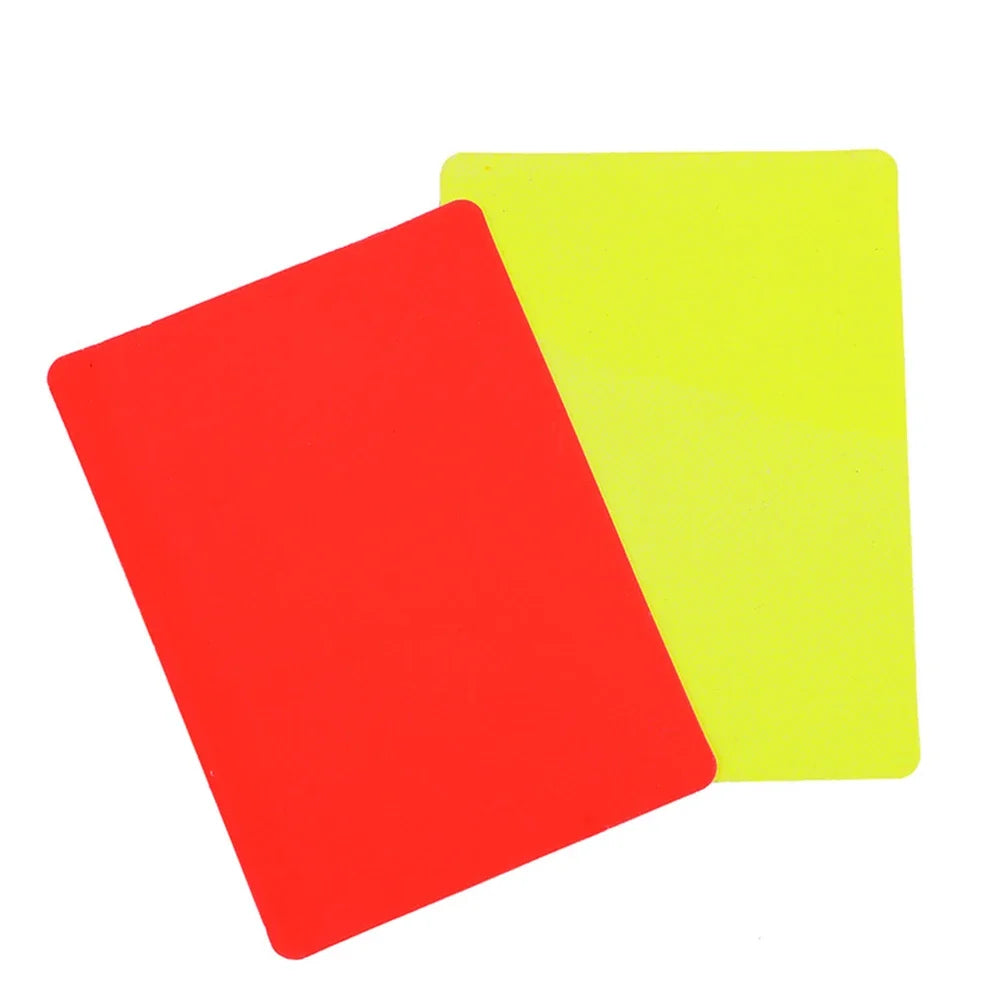 100-1Pairs Soccer Referee Cards Red Card and Yellow Card Football Referee Soccer Accessories Outdoor Survival Equipment Zpaxo