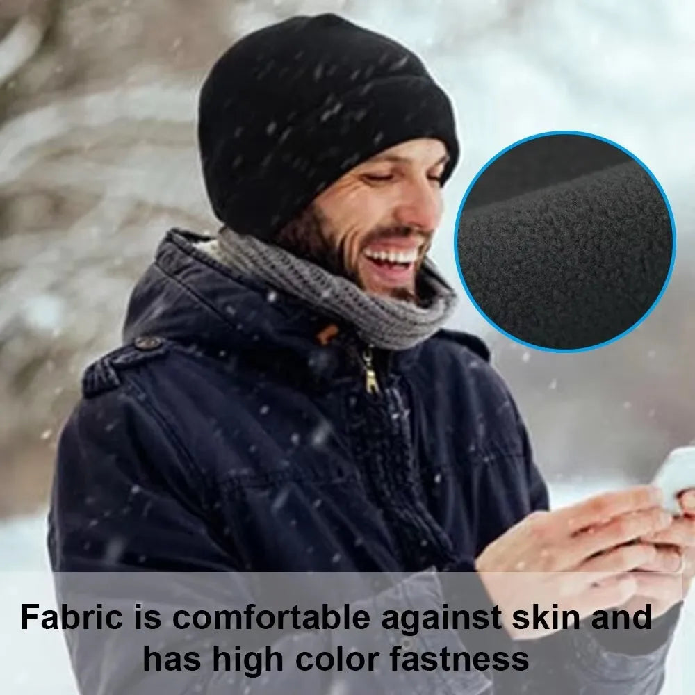 Thermal Fleece Beanie Balaclava – Unisex Windproof Ski Hat