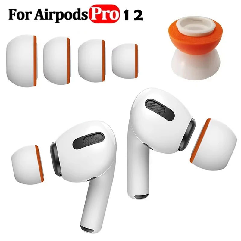 Memory Foam Ear Pads For Airpods Pro 1th 2nd Gen Wireless Bluetooth Earphones Silicone Ear Covers Caps Headphone Earpads Eartips Zpaxo