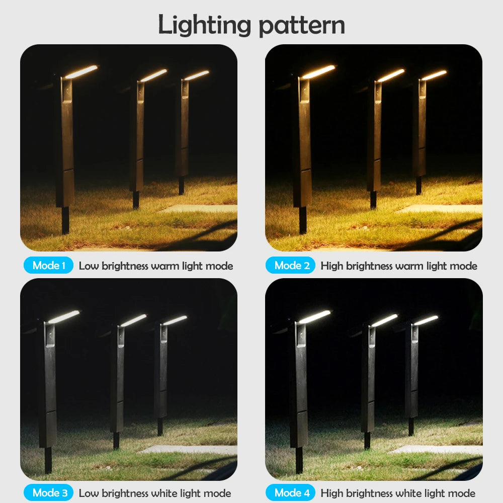 Solar Lights Outdoor Garden Solar Powered Pathway Lights LED Waterproof Auto On/Off Landscape Lighting for Yard Lawn Patio Zpaxo