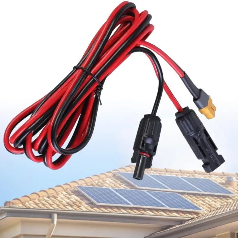 652F XT60 Female Connectors Solar Panel Charging Cable 12AWG Car Zpaxo