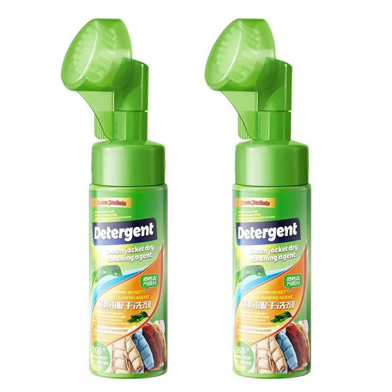 Down Jacket Dry Cleaning Spray Downwear Detergent Agent Dry Cleaner Oil Stain Remover Down Jacket Clothing Foam Cleaning Liquid Zpaxo 200ml 2pcs
