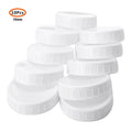 Airtight Plastic Storage Lid 70 Inner Diameter Sealing White Mason