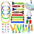 Pool Dive Toys Rings Fun Floating Water Games 35-Piece Summer Zpaxo China Mainland