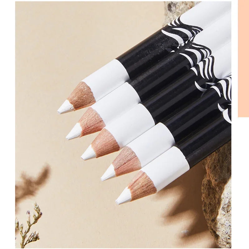 3pcs Fast Drying Matte White Eyeliner Pencil Smooth Waterproof Eyeliner Pen Long Lasting Eyelid Cosmetic Eyes Makeup Tools Zpaxo