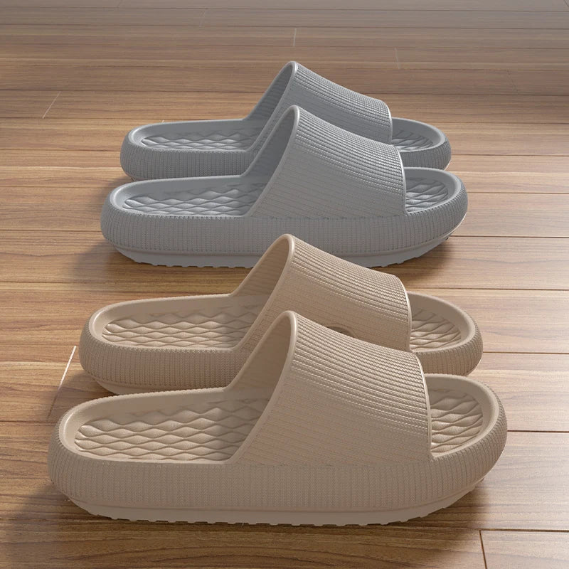 Men Thick Platform Cloud Slippers Eva Cfortable Non-slip Home Slides