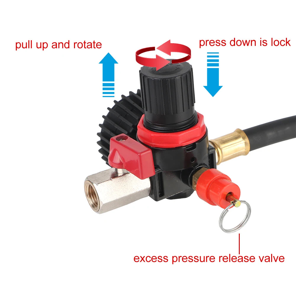 Car Turbocharger System Leak Tester 1-3 8'' 3-1 2'' Adapters Pressure
