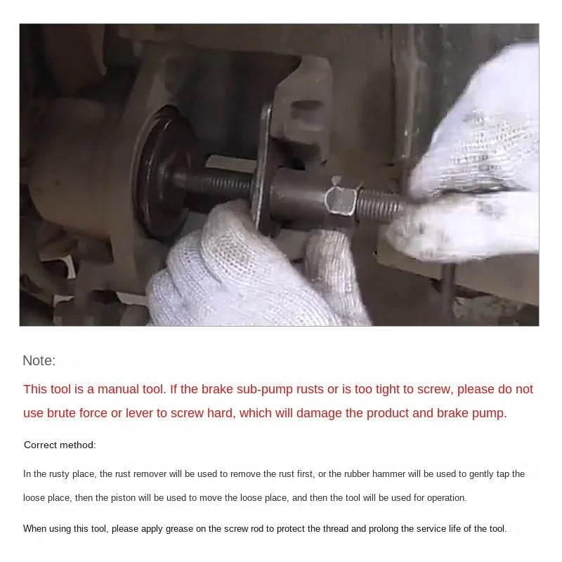 Brake Caliper Piston Tool – Disc Brake Spreader & Return Kit
