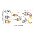 Eid Al Fitr Watercolor Plant Flower Star Moon Wall Stickers Ramadan