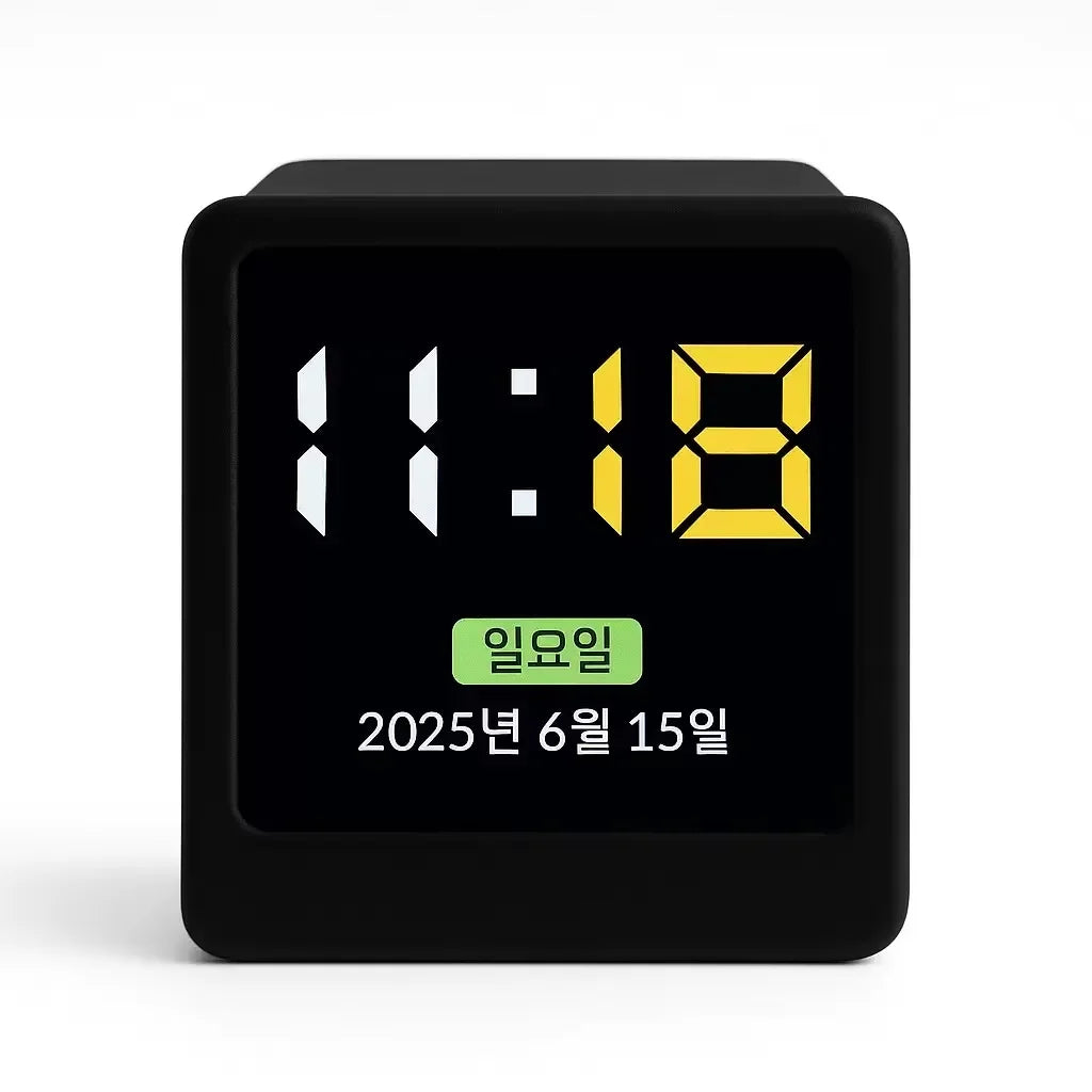 Korean Version Mini New WiFi Desktop Animated Weather Clock Gift Creative Ornament Multi-Functional Weather Station Zpaxo